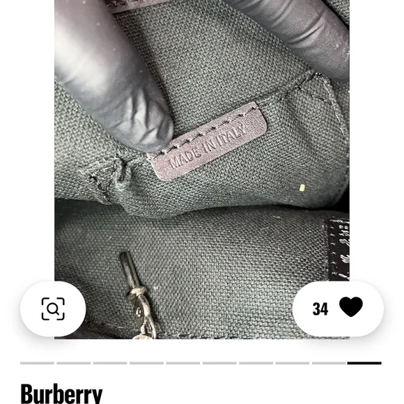 Burberry Black and Cream Shoulder Bag with Signature Check New w/o Tags Dustbag! - Picture 3 of 7